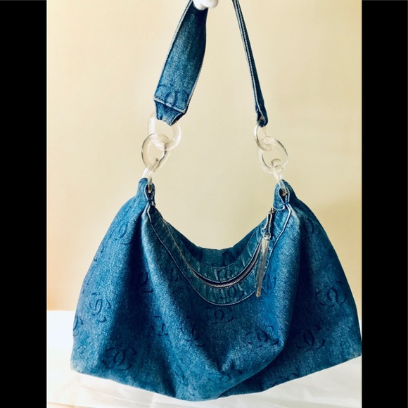 denim shoulder bag